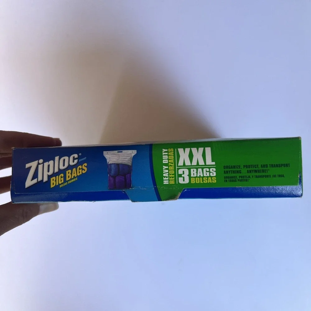 Ziploc Big Bags Heavy Duty Storage XXL (3 Bags) Discontinued RARE NEW SEALED